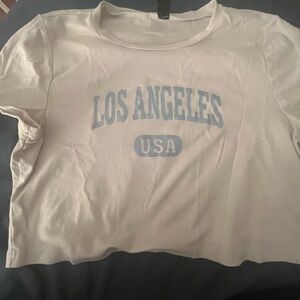 White Los Angeles USA Women's Top